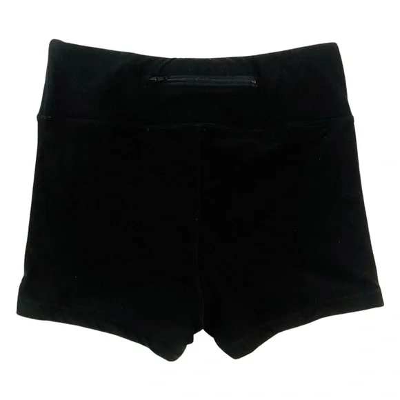 NWT Wolven Sustainable High Waisted Hot Yoga/SUP Yoga Short in Onyx/Black - Picture 3 of 5